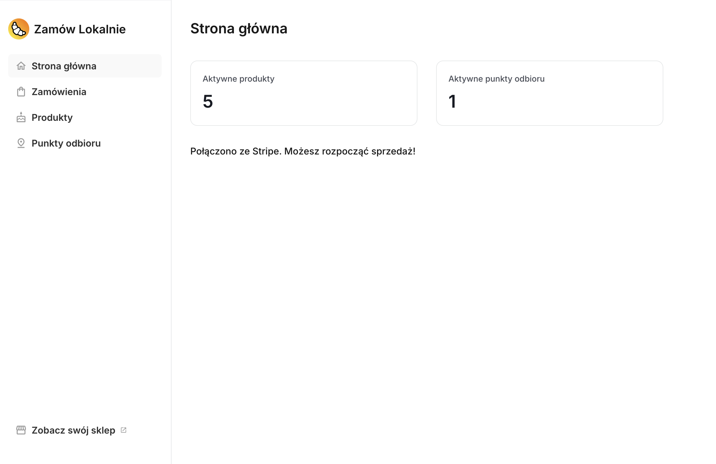 Strona główna panelu